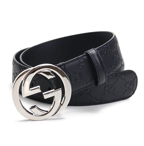 gucci belt tee|Men's Black Gucci Signature Leather Belt .